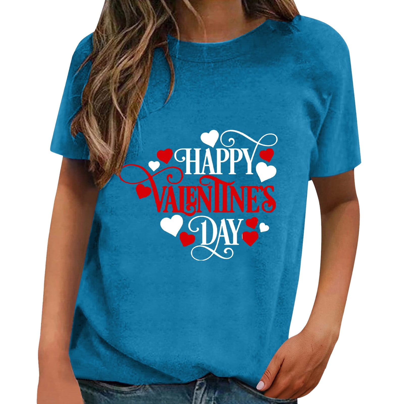 JDEFEG Workout T Shirts Women Women's Classic Version Of Cotton Short