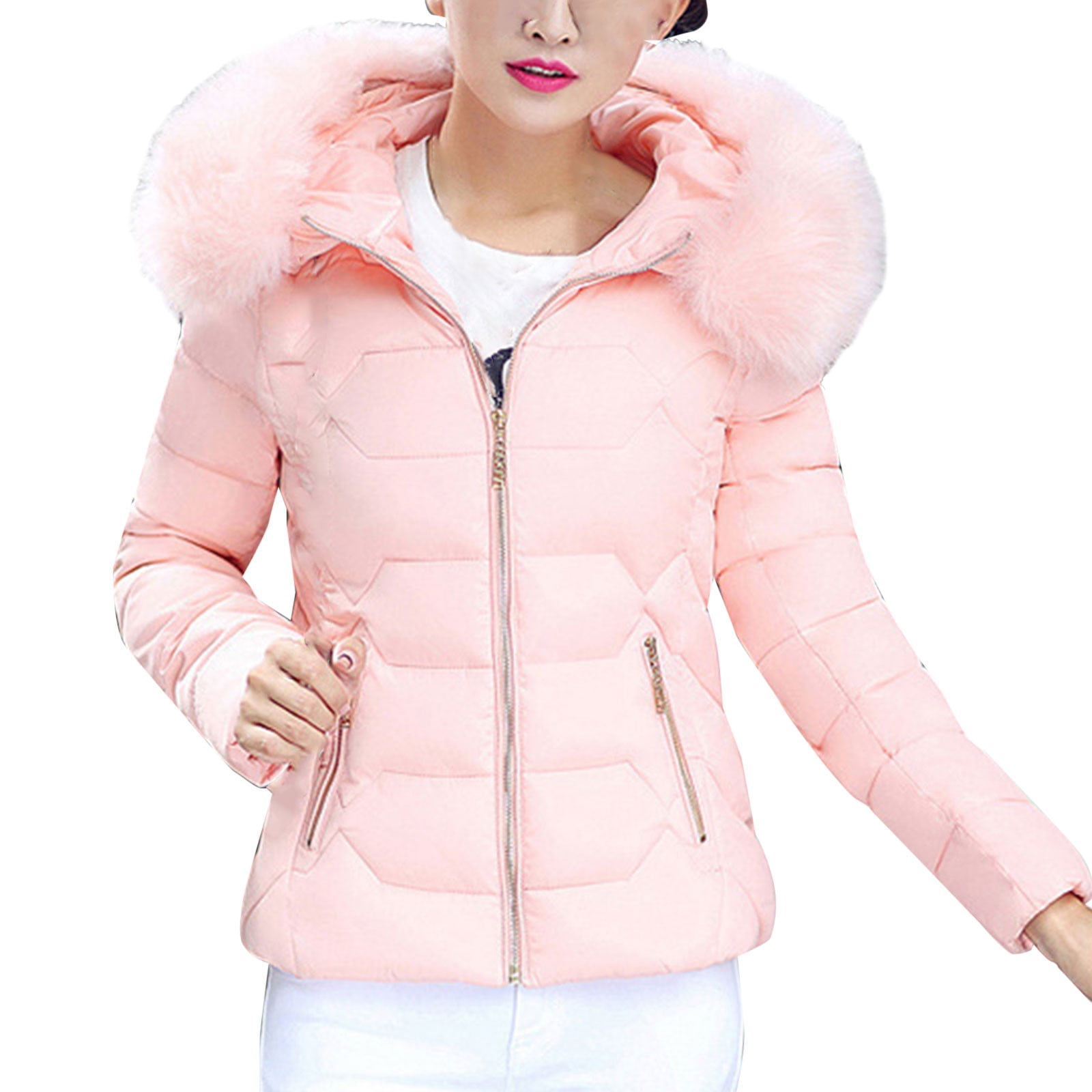 pink zip blouse
