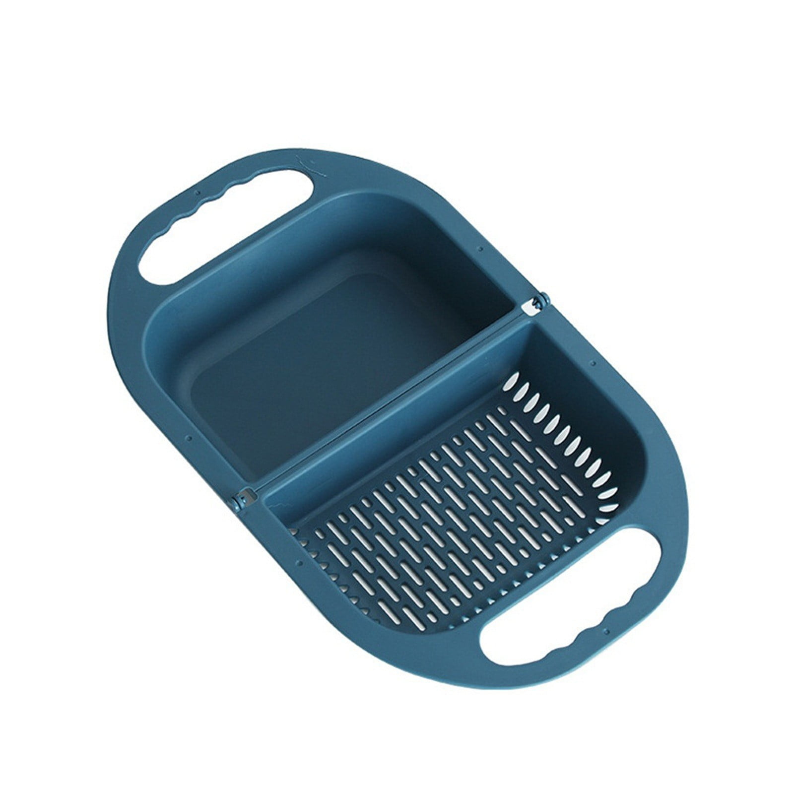 JDEFEG in Sink Dish Rack Drainer Foldable Leaking Basket Fruit