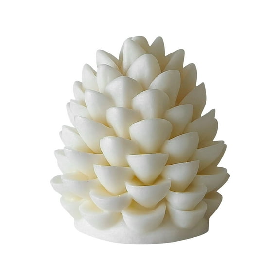 JDH 2PCS Christmas Pinecone Candle Mold, 3D Pinecone Silicone Mold for Candle Making Aromatherapy Wax Epoxy Resin Casting Soap Christmas Gift Home Decor