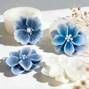 JDH Silicone 3D Hydrangea Flower Silicone Candle Mold, Large Bloom Resin Casting Mold for Aromatherapy Candle, Soap & Home Decor
