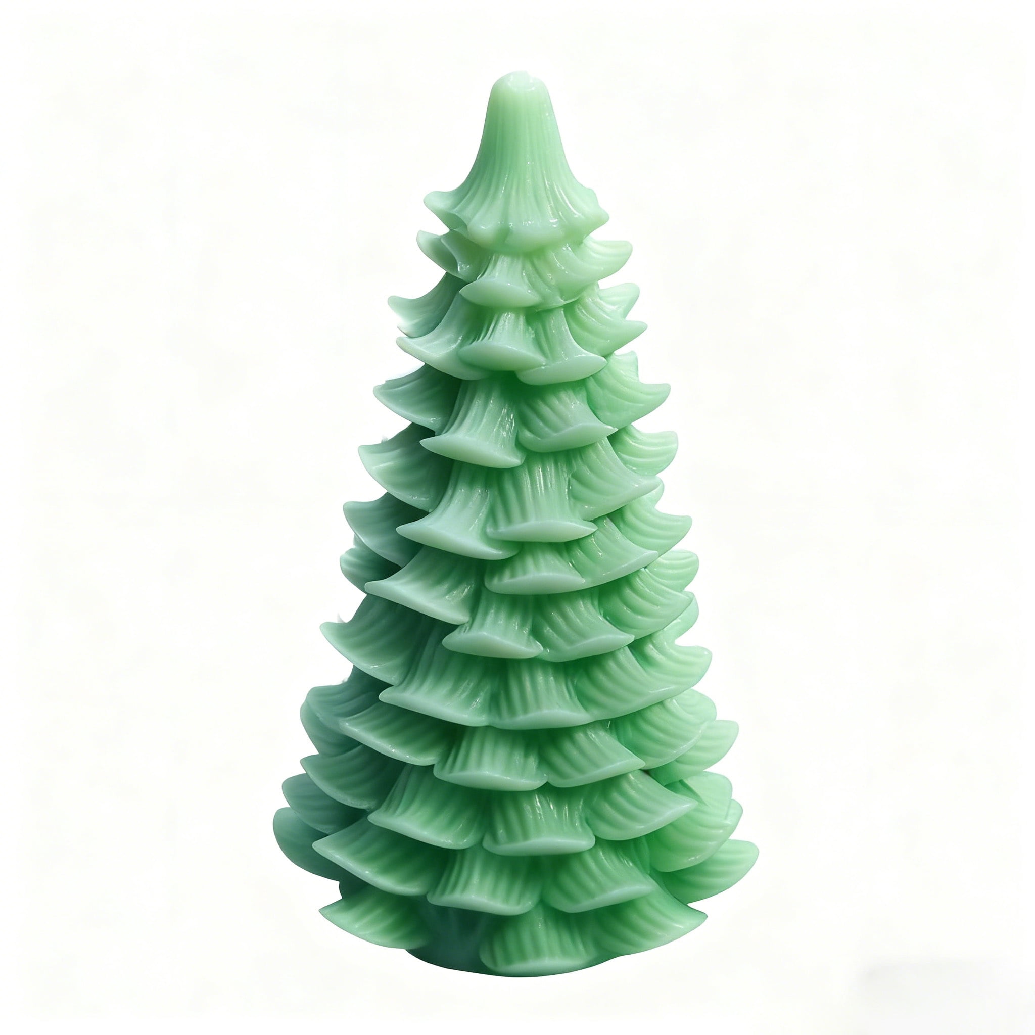 JDH silicone 3D Christmas Tree Candles Resin Molds for Candle Making, Xmas Pine Tree Silicone Soap Molds DIY Cake Decorating Candle Making Supplies