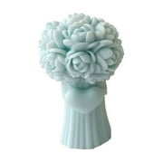 JDH silicone 3D Rose Bouquet Candle Molds for Candle Making, Bonquet of Flower Candle Mold Valentine's Day Silicone Flower Molds for Aromatherapy Candles Wax Soap Resin Craft Supplies (Bow Bouquet)