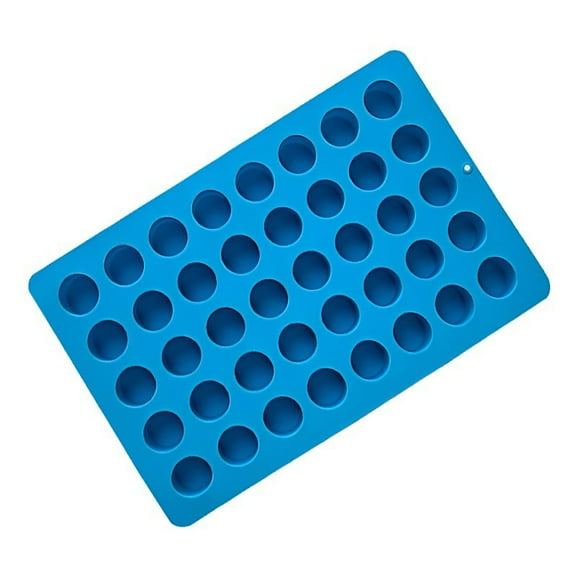 JDH silicone 40 Cavity Mini Muffin Pan, Non-Stick Bakeware,0.78 inch Diameter Cups,Blue,Silicone