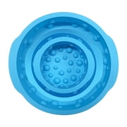 JDH silicone Circular cheese silicone mold, mousse cake cheese mold, food grade baking mold are easy to use and clean 6 inches, blue
