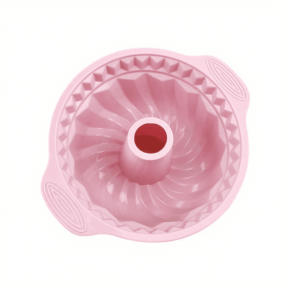 JDH silicone Large Size Qi Feng Baking Mold Can Steam Bake Silicone Cake Mold, Non Stick Circular Baking Tray Tool