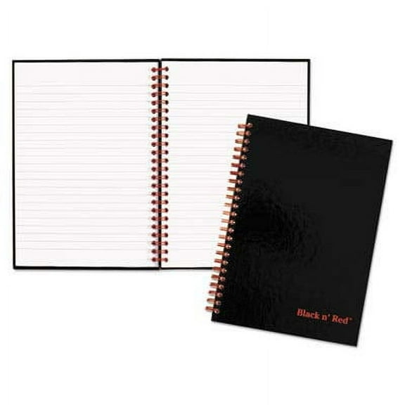 JDKL67000 - Black N' Red Twinwire Hardcover Notebook