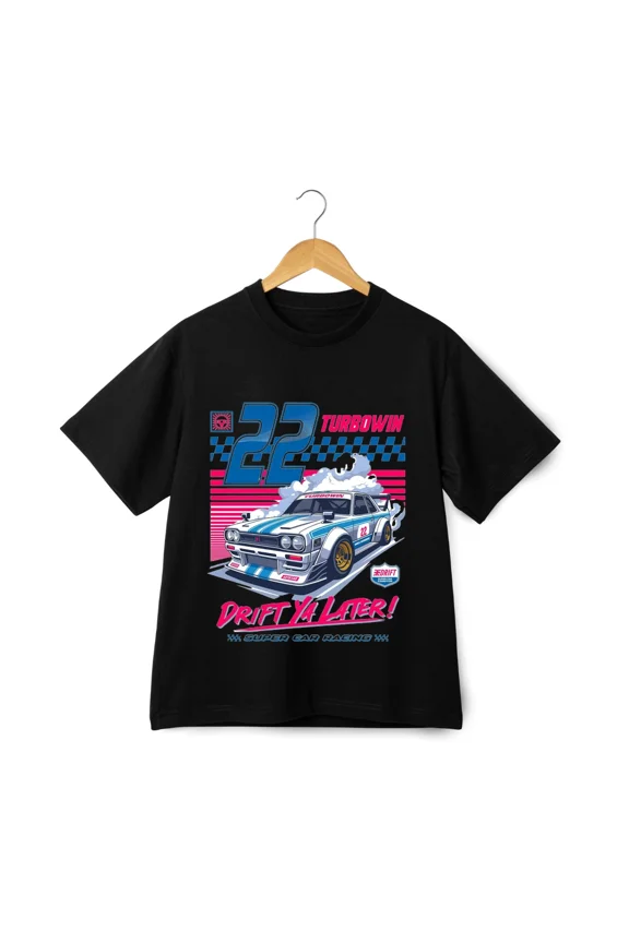 JDM Drift Car Racing Turbo 22 Retro Streetwear Graphic Unisex T-Shirt ,up to size 5XL