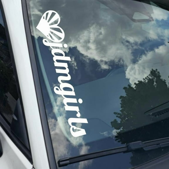 JDM GIRLS Vinyl Decal Sticker Bumper Window UV & Water Resistance Banner 21" perfect fit for windshield Low life