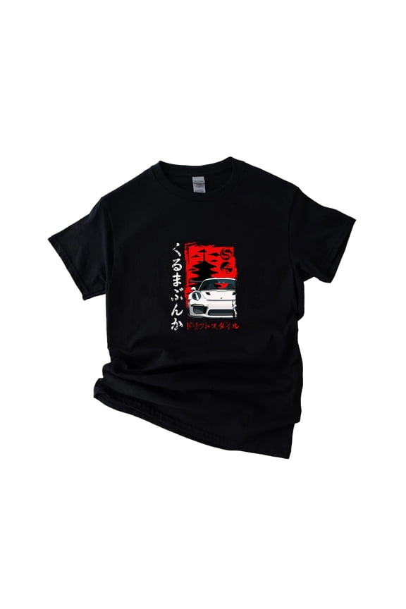 JDM GT3 RS Japanese Art Retro Car Tuning Drift Culture Gift Graphic Art Unisex T-Shirt Y0186, Up to Size 5XL
