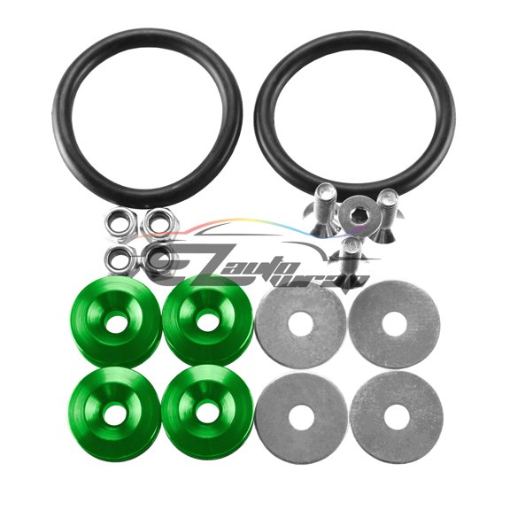 JDM Green Bumper Quick Release Fasteners For Car Bumpers Trunk Fender Hatch Lids Kit