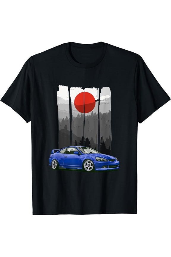 JDM RSX Car Tuning Japan Rising Sun Drift T-Shirt