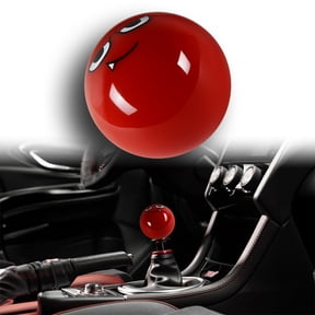 JDM Red Evil Smile Face Ball Manual Gear Stick Shift Knob Shifter UNIVERSAL