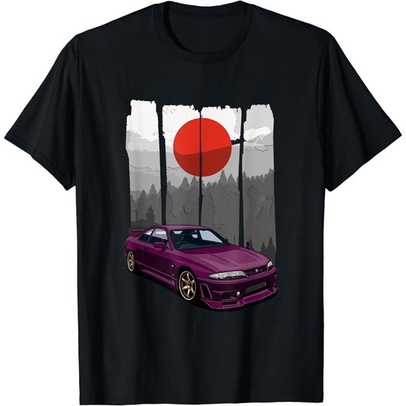JDM Skyline 33 Car Tuning Japan Rising Sun Drift T-Shirt