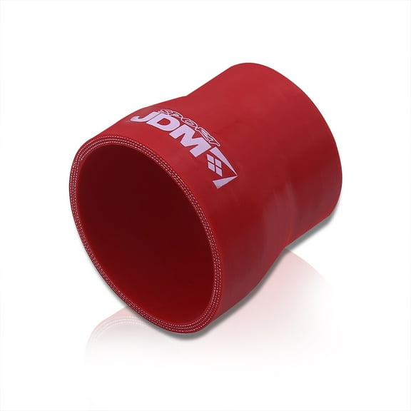 JDM Sport Universal for Forced Induction Cars 2" To 2.5" Straight Silicone Hose Reducer Coupler Tube (Red) - Turbo Intercooler Pipe Piping Intake Upgrade