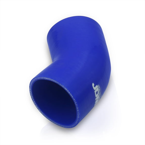 JDM Sport Universal for Forced Induction Cars 2.75" Inch 45 Degree Elbow Bend Angle Silicone Coupler Hose Tube (Blue) - Turbo Intercooler Pipe Piping Intake Upgrade