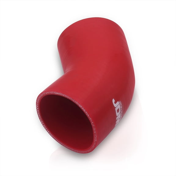 JDM Sport Universal for Forced Induction Cars 2.75" Inch 45 Degree Elbow Bend Angle Silicone Coupler Hose Tube (Red) - Turbo Intercooler Pipe Piping Intake Upgrade
