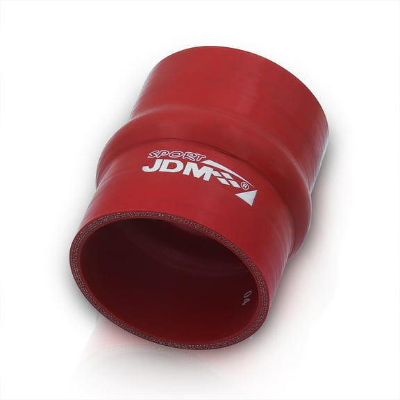 JDM Sport Universal for Forced Induction Cars 3.25" Inch Straight Bellow Silicone Coupler Hump Hose Tube (Red) - Turbo Intercooler Pipe Piping Intake Upgrade