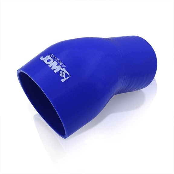 JDM Sport Universal for Forced Induction Cars 2.75" to 4" 45 Degree Silicone Hose Tube Reducer Coupler (Blue) - Intercooler Intake Turbo Upgrade