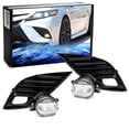 thumbnail image 1 of JDM Style OEM-Spec Amber Yellow 15W LED Fog Light Kit For 2018-2020 Toyota Camry SE & XSE, Includes (2) LED Fog Lamps, Gloss Black Bezel Covers, On/Off Switch Relay Wiring Harness, 1 of 9