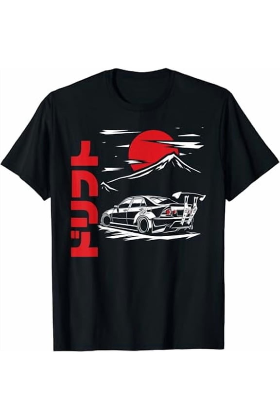 JDM Tokyo Japan Drift Race Car Tuning Retro Vintage Graphic T-Shirt