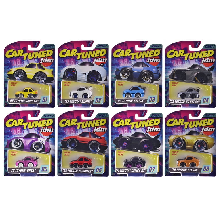 カー・チューンド　JDM TUNERS SERIES 2 JDM Tuners Series 2 Set of 8 Pieces Diecast Model Cars by CarTuned