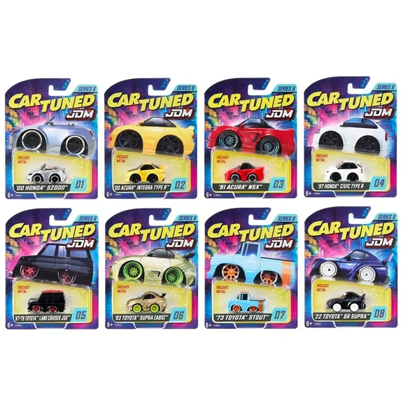 JDM Tuners Series 6 Set of 8 Pieces Diecast Model Cars by CarTuned
