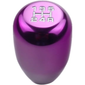 JDM Universal 5 Speed Manual Shift Knob M10x1.5 Screw On Purple
