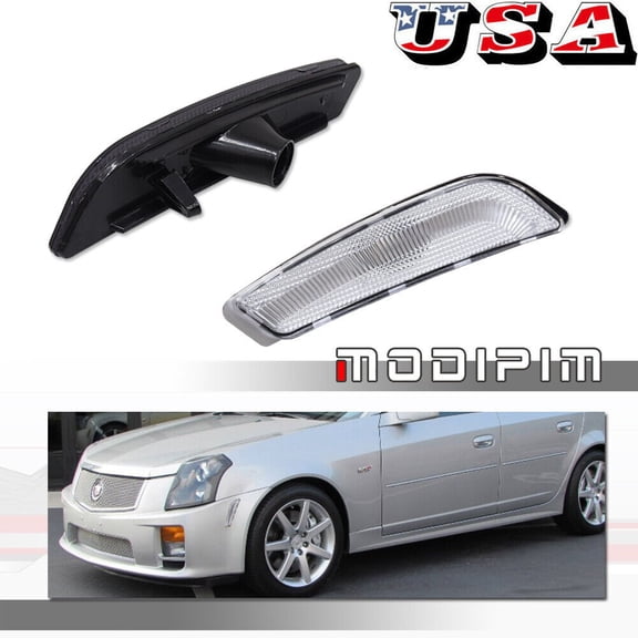 JDM transparent plastic lens side marker light suitable for 03 04 05 06 07 Cadillac CTS CTS V-