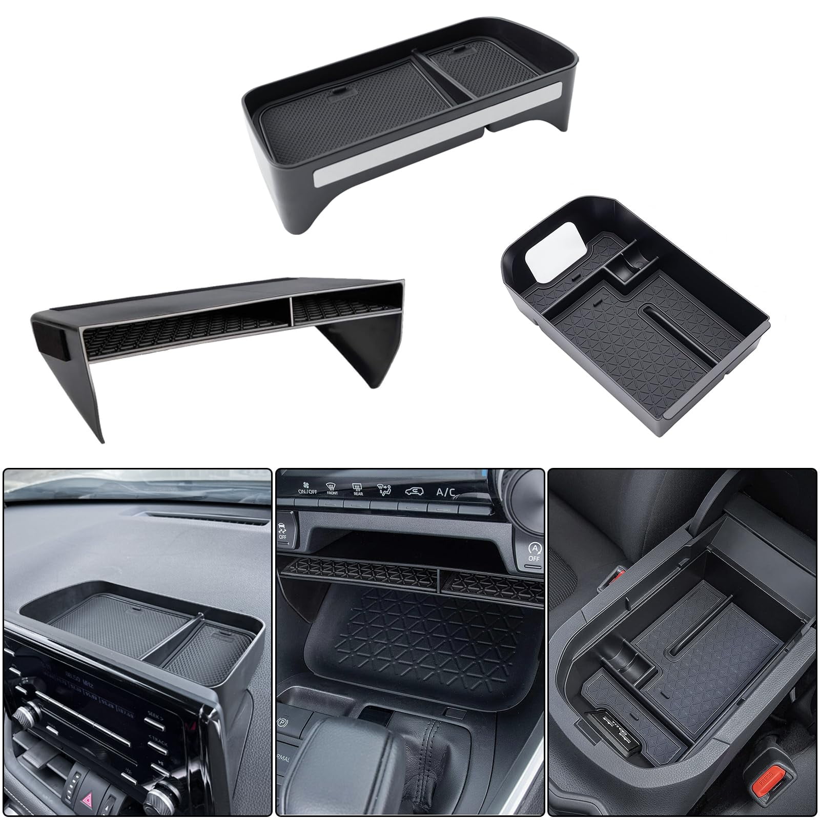 JDMCAR 3PCS Center Console Organizer Tray Set Compatible with Toyota ...