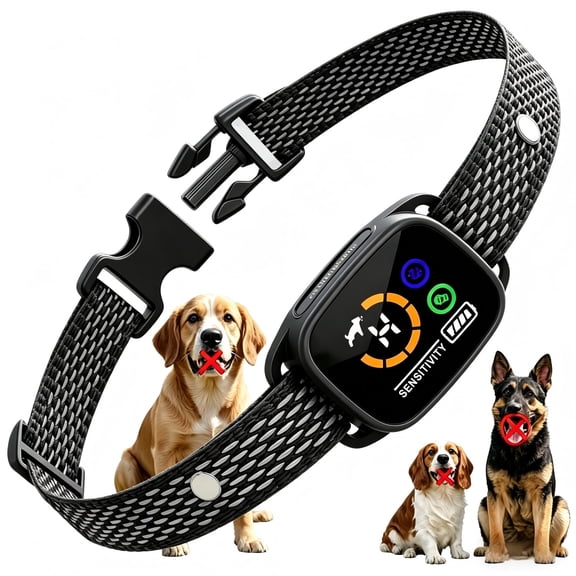 JDMEOPD Bark Collar, Smart No-Shock Anti-Barking Collar for Small Dogs - IPX6 Waterproof, Rechargeable, Adjustable Neck Size (8-20 inches)