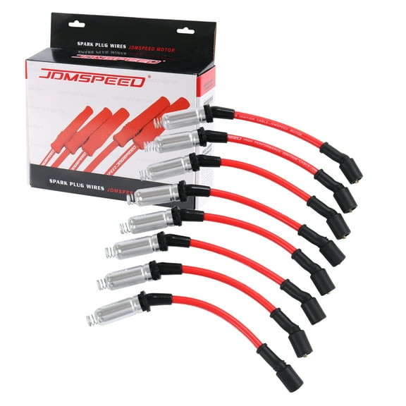 JDMSPEED High-Performance Spark Plug Ignition Wire, 10.2mm, 2000-2009 Chevy GMC V8