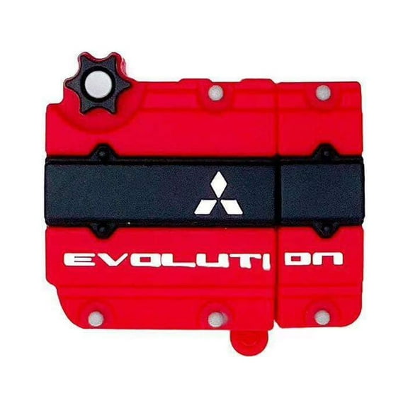 JDMTuning Evolution 4G63 Apple Airpods Engine Silicone Case Cover for Protection Fits 1st Gen and 2nd Gen Wireless Charging