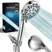 JDO High Pressure Shower Head, 9 Modes Handheld Shower Head with Built-in Power Wash, Detachable Showerhead with 71 Inches Shower Hose, Chrome Finish