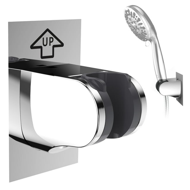 JDO Strong Adhesive Shower Head Holder, Adjustable Wall Mounted