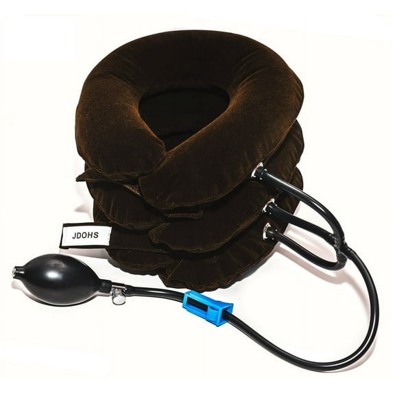 JDOHS Neck Stretcher Cervical Neck Traction Device Inflatable and Adjustable