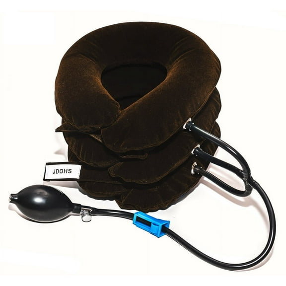 JDOHS Neck Stretcher Cervical Neck Traction Device Inflatable and Adjustable