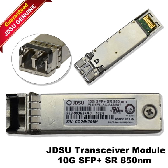 Pre-Owned JDSU PLRXPL-SC-S43NA1 SFP+ 10Gb SR 850nm FC Transceiver 332-00363+A0