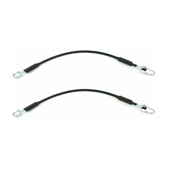JDTvisor Rear Tailgate Cables Straps Set of 2 Metal When Applicable,License Plate Brackets Do Not Come with Mounting Hardware Unless Otherwise Stated Black for Mazda,for Ford