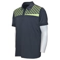 thumbnail image 1 of JDX Golf Men's X5 Textured Polo Shirt, Small Black/Lime -, 1 of 2