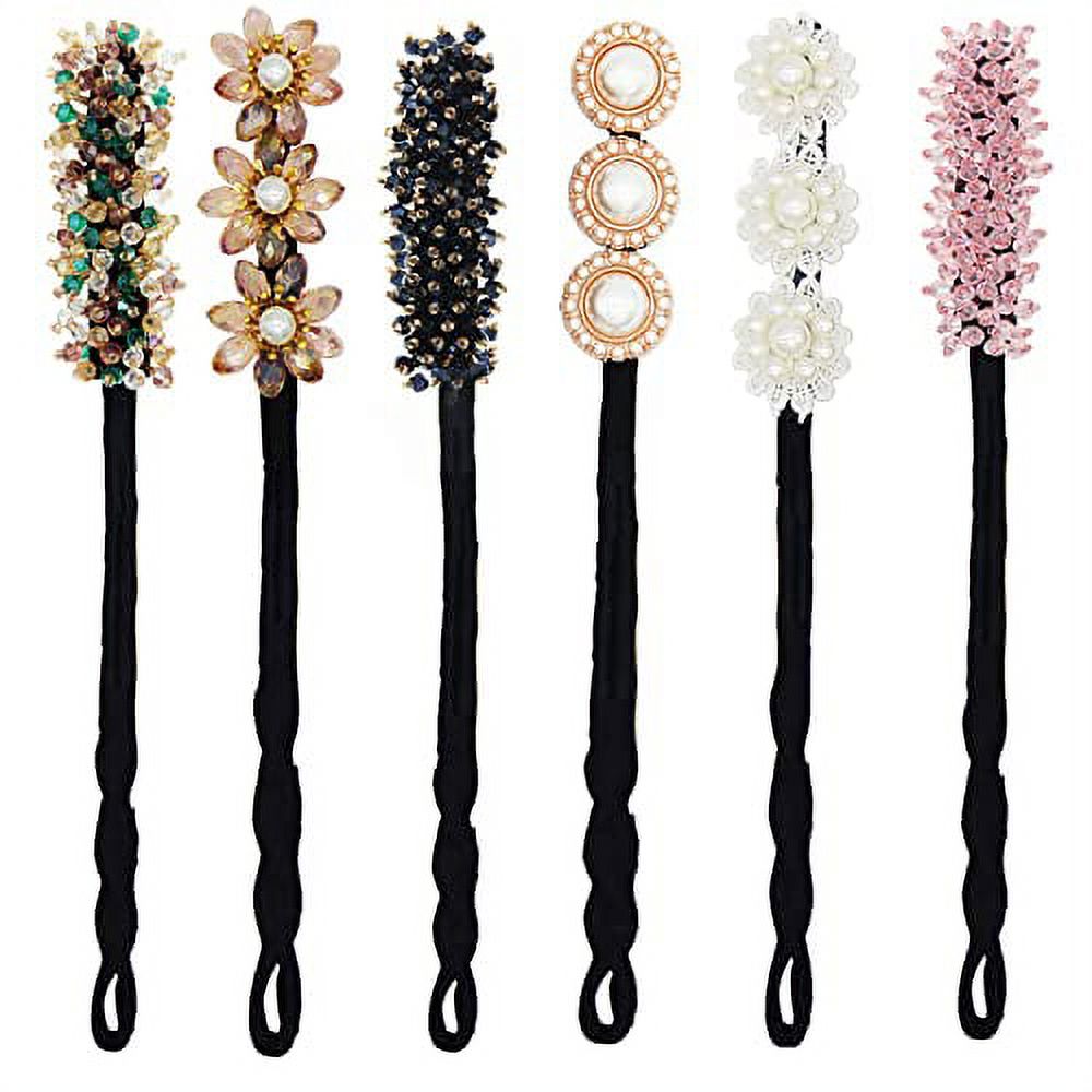 Set Da 3 Crea-Chignon Magico - Ciambella Porta Capelli Con Clip Francesi - Multicolore