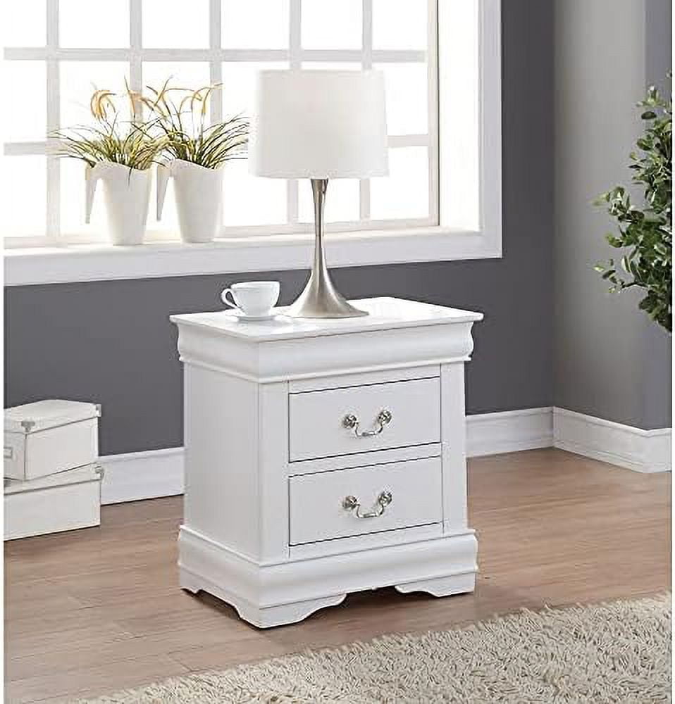 JDZHAPPYLIFE Nightstand with 2 Drawers End Table with Small Dresser
