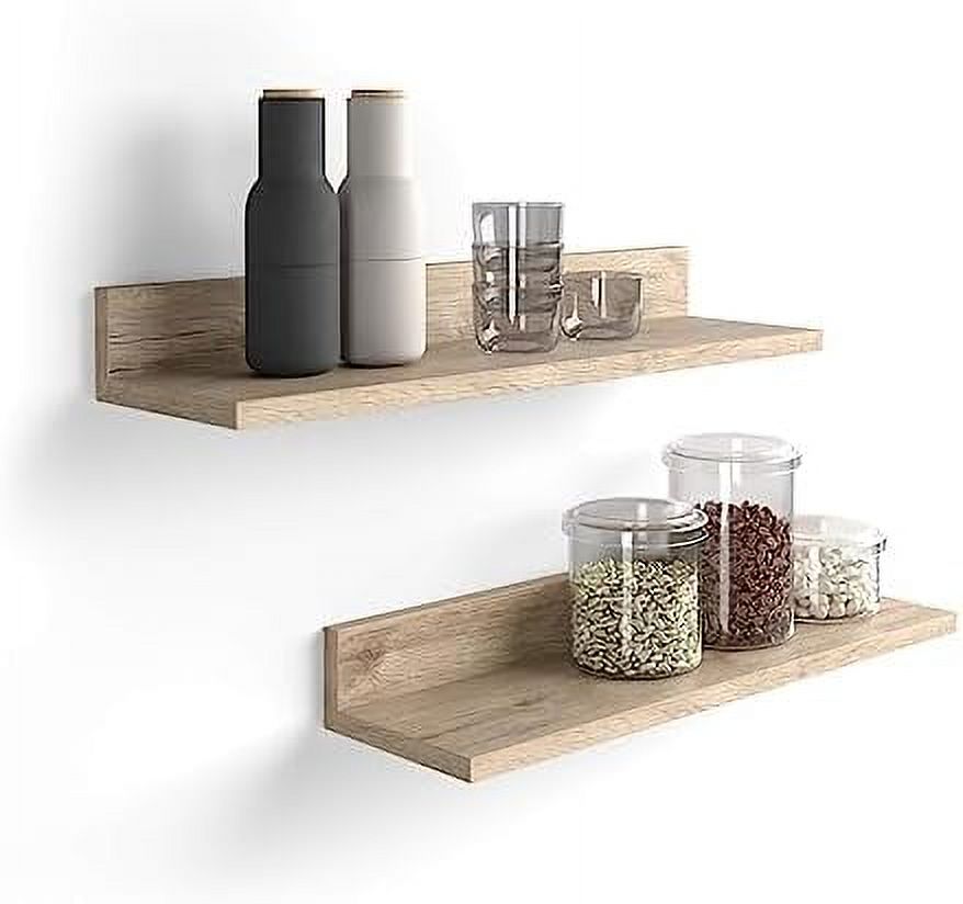 JYHOME Rachele Shelves 31.49 in Matt LaminateFinished Wall Mounted