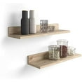 JYHOME Rachele Shelves 31.49 in Matt LaminateFinished Wall Mounted