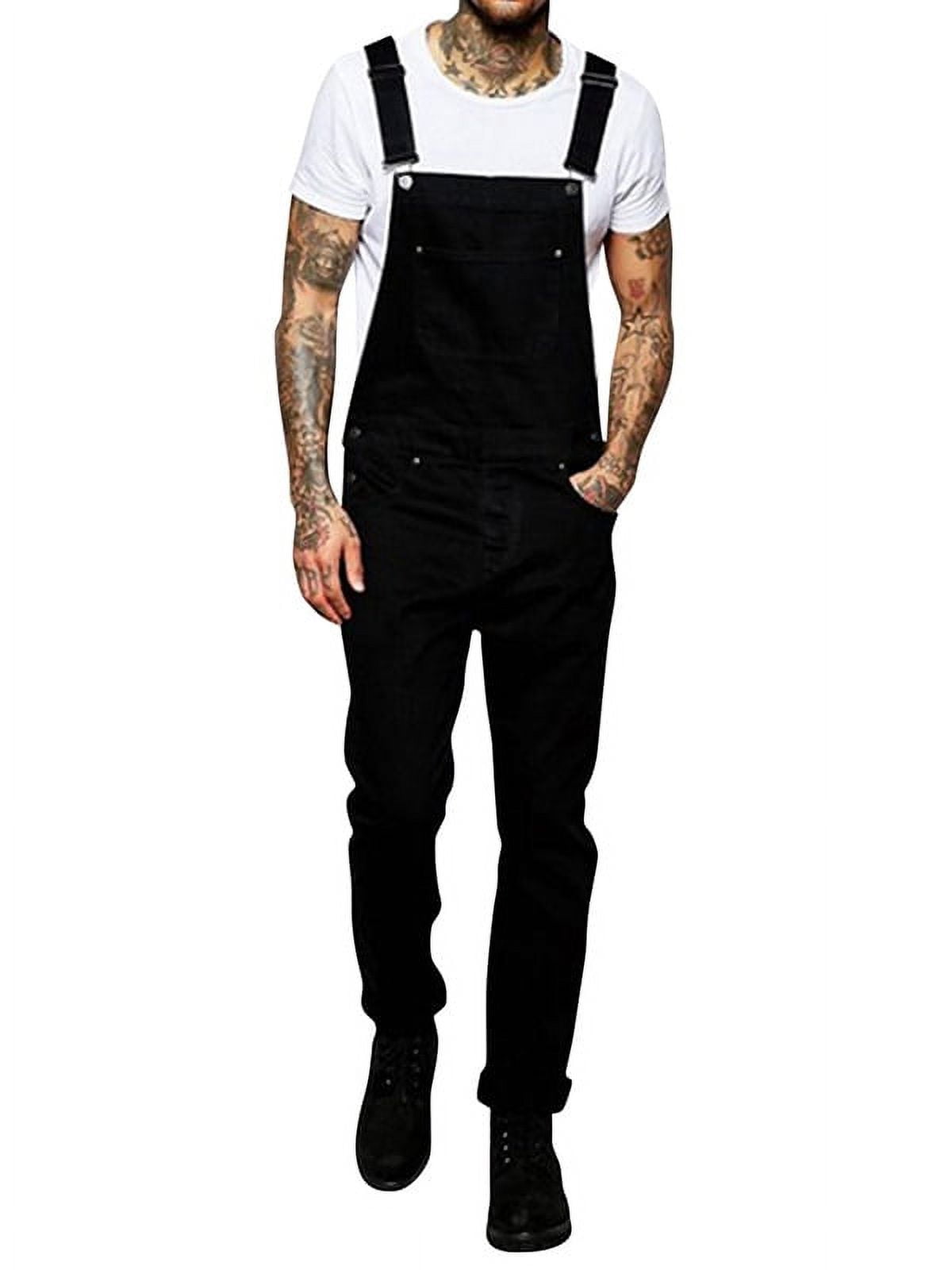 Mens skinny shop fit overalls