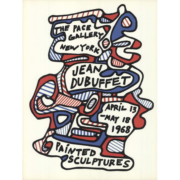 JEAN DUBUFFET Painted Sculptures, 1968