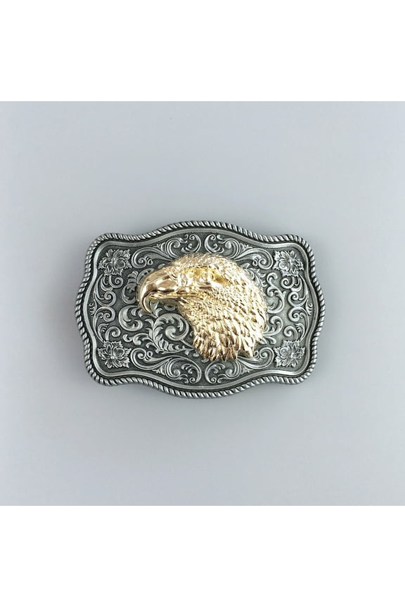 Small Size Vintage Eagle Head Western Belt Buckle