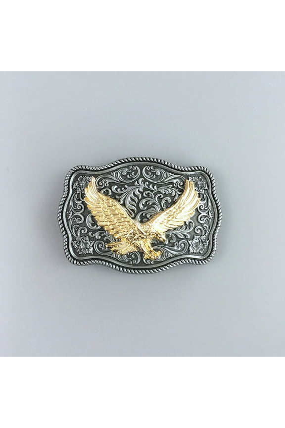 Small Size Vintage Fly Eagle Western Belt Buckle