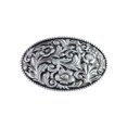 thumbnail image 1 of JEAN'S FRIEND Vintage Black Enamel Cowboy Cowgirl Flower Oval Western Belt Buckle, 1 of 7