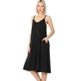 thumbnail image 1 of JED FASHION Women's Adjustable Strap Flowy Knee-Length Tank Dress, 1 of 2